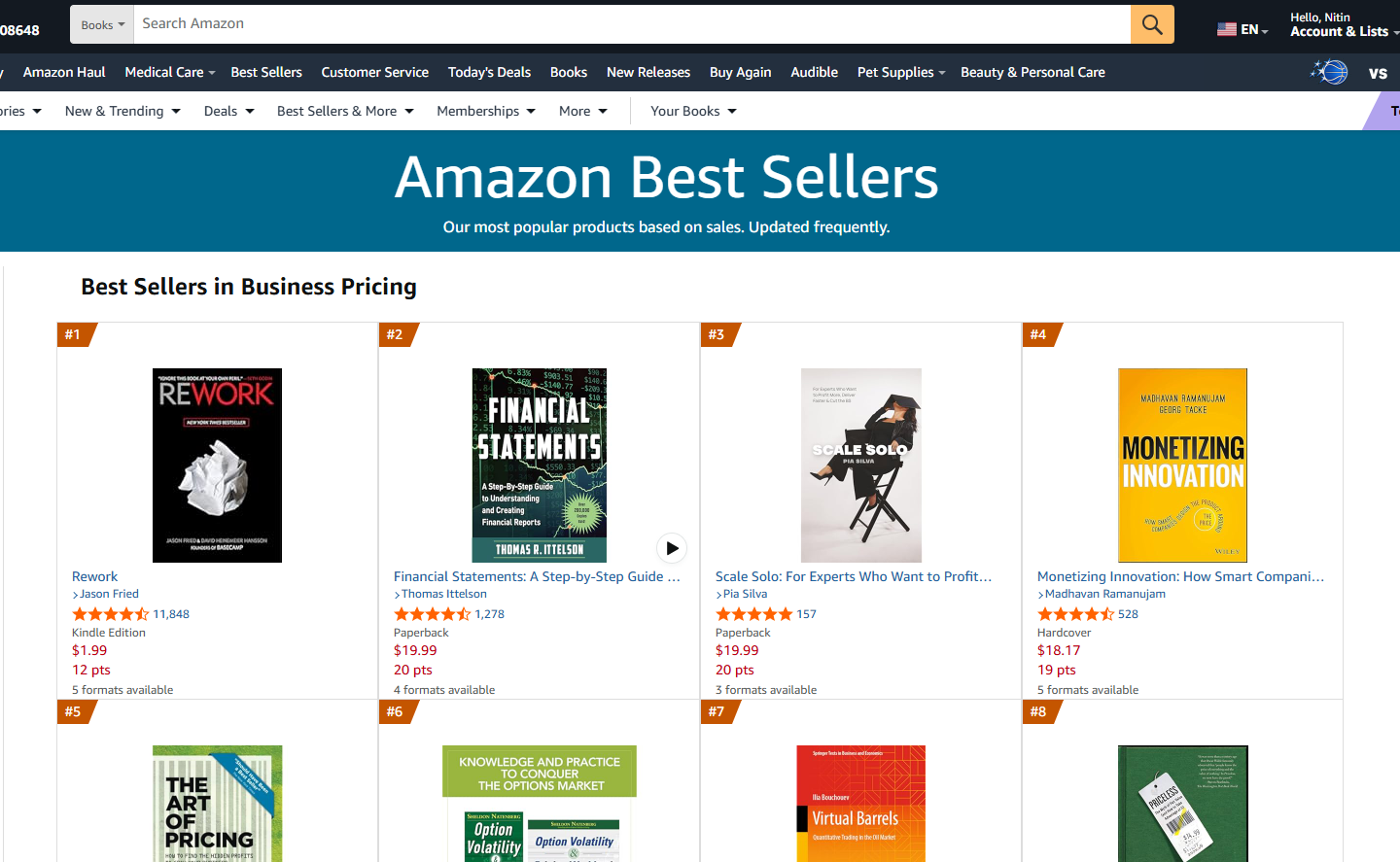 Bestseller Example Bestseller Example